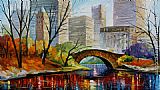 Leonid Afremov CENTRAL PARK NEW YORK painting